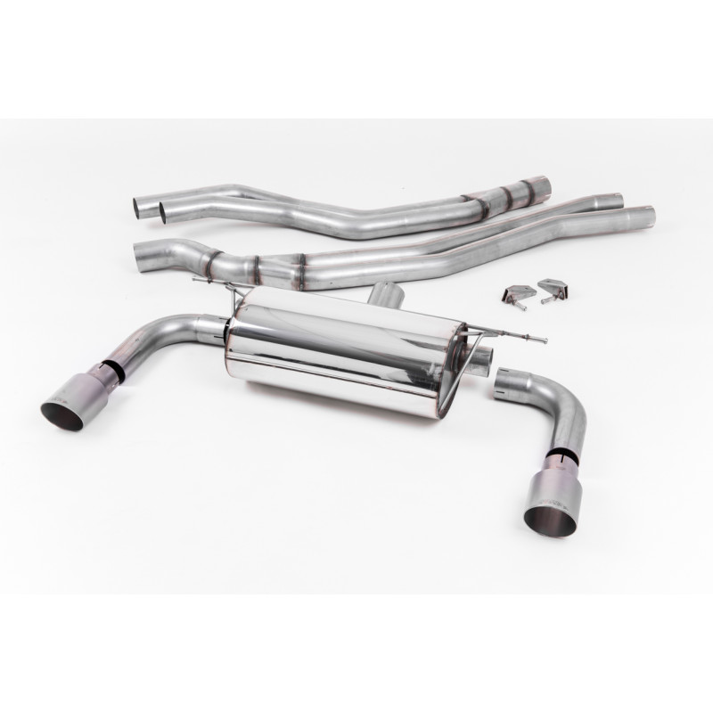 Scarico cat-back Road Milltek BMW Serie 2 F22 M240i 2015-2018 - non risonato con silenziatore posteriore Road - terminali doppi 