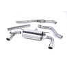 Milltek Race Cat-Back BMW 2 Series F22 M235i 2014-2015 - non-resonated with Race rear muffler - polished Dual GT90 outlets
