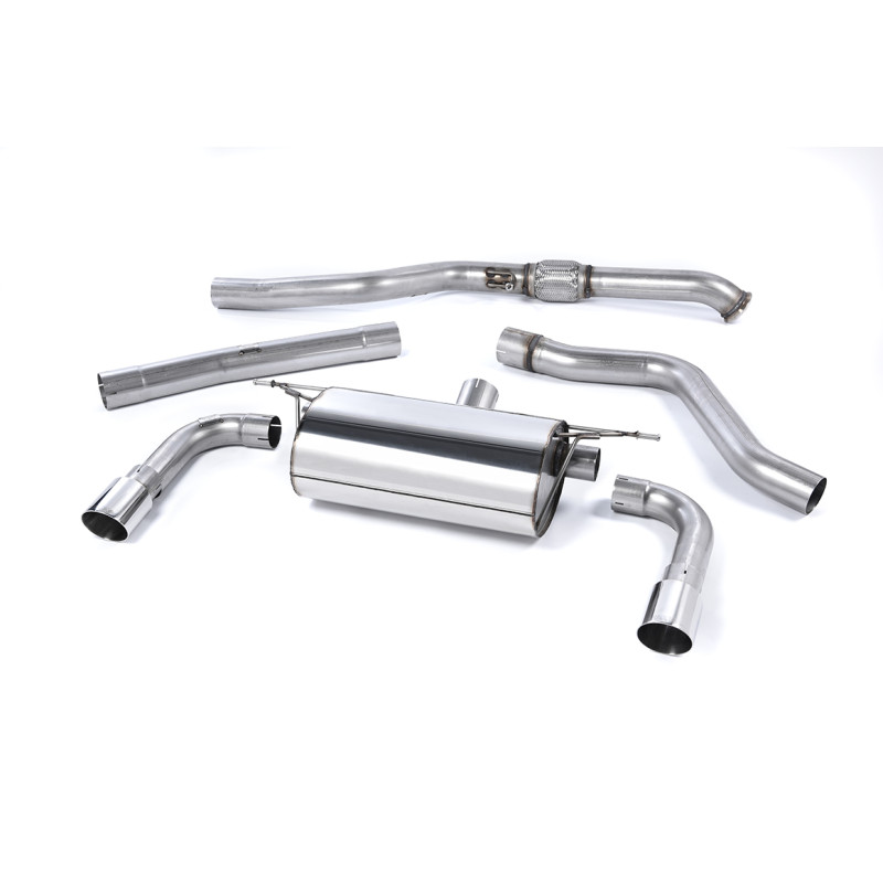 Escape cat-back Road Milltek BMW Serie 2 F22 M235i 2014-2015 - sin resonador, con silenciador trasero Road - salidas Dual GT90 p