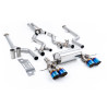 Milltek Cat-Back BMW 2 Series G87 M2 2023-2025 - with DPF delete, resonated - Quad GT115 Blued Titanium tips