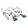 Scarico cat-back Milltek BMW Serie 2 G87 M2 2023-2025 - con eliminazione DPF non risonato - terminali Quad GT115 in titanio blu