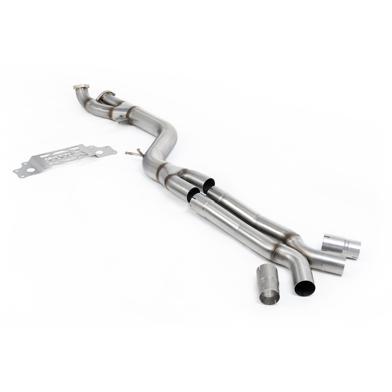 Tubo sostitutivo DPF Milltek BMW Serie 2 G87 - Bypass DPF - Versione X Pipe - Versione 102 mm - per impianto di serie, downpipe 