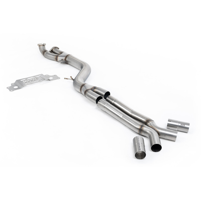 DPF-Ersatzrohr Milltek BMW 2er G87 - DPF-Bypass - Version X Pipe - Version 102 mm - für Milltek-Anlage, Original-Downpipe