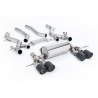 FAP Back Milltek BMW Serie 2 G87 M2 2023-2025 - Línea tras FAP - sin resonador - colas Quad Jet-115 Carbono