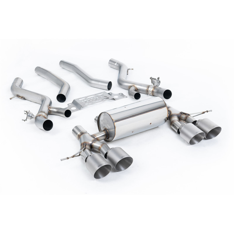 FAP Back Milltek BMW Série 2 G87 M2 2023-2025 - Ligne après FAP - non résonné - sorties Quad GT115 Titane