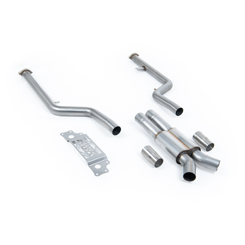 Remplacement FAP Milltek BMW Série 2 G87 M2 2023-2025 - FAP Bypass avec silencieux + Adaptateurs ligne Origine