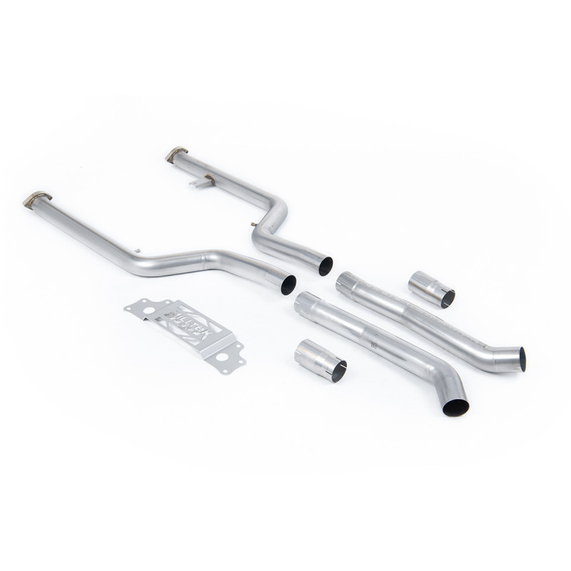 Remplacement FAP Milltek BMW Série 2 G87 M2 2023-2025 - FAP Bypass sans silencieux + Adaptateurs ligne Origine