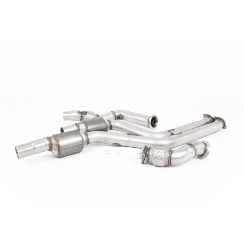 Milltek Turbo Downpipe BMW 2 Series F87 M2 Competition 3.0 Biturbo 411hp 2018-2024 with DPF - with Hi-Flows 200 CPSI cat