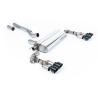 FAP Back Milltek BMW Serie 1 F40 - Homologado ECE - Maxton x Milltek - sin resonador - salidas Quad GT100 Cerakote Negro