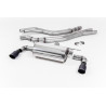 Cat-back Milltek BMW Serie 1 F20-F21 M140i 2015-2018 - non risonato con silenziatore Road - uscite Dual GT90 Cerakote Nero