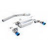 DPF Back Milltek BMW Serie 1 F20-F21 M140i 3.0 Turbo 2019-2020 con DPF - non risonante - uscite Dual GT90 Titanio brunito