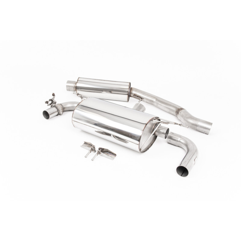 FAP Back Milltek BMW Série 1 F20-F21 M140i 3.0 Turbo 2019-2020 avec FAP - Homologué ECE - résonné - sorties Dual GT90 Titane