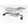 Catback Milltek BMW Série 1 F20-F21 M140i 2015-2018 - non résonné avec silencieux Race - sorties Dual Jet-90 Carbone