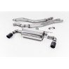 Scarico cat-back Milltek BMW Serie 1 F20-F21 M140i 2015-2018 - non risonato con silenziatore Road - terminali Dual Jet-90 Carbon