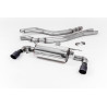 Catback Milltek BMW Serie 1 F20-F21 M140i 2015-2018 - no resonado con silenciador Race - salidas Dual GT90 Cerakote Negro