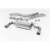 Cat-Back Milltek BMW 1 Series F20-F21 M140i 2015-2018 - non-resonated with Road muffler - Dual GT90 Titanium Tips
