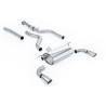 Scarico cat-back Race Milltek BMW Serie 1 F20-F21 M135i 3.0 Turbo 2012-2016 - non risonante con silenziatore Race - uscite Twin 