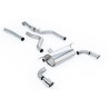 Catback Race Milltek BMW Série 1 F20-F21 M135i 3.0 Turbo 2012-2016 - non résonné avec silencieux Race - sorties Twin GT90 Polies