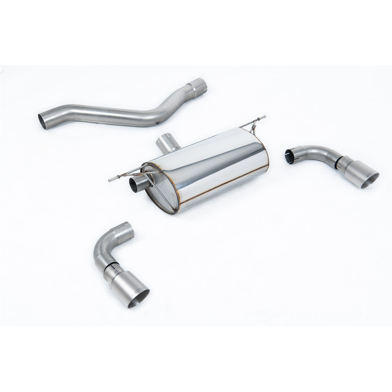 Silenziatore posteriore Milltek BMW Serie 1 F20-F21 M135i 3.0 Turbo 320 CV 2012-2016 - silenziatore post. Race - terminali GT90 