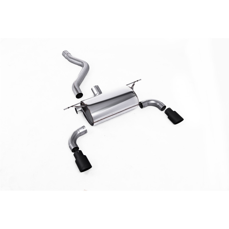 Milltek Rear Muffler BMW 1 Series F20-F21 M135i 2012-2016 - ECE Homologated - rear muffler - GT90 Cerakote Black