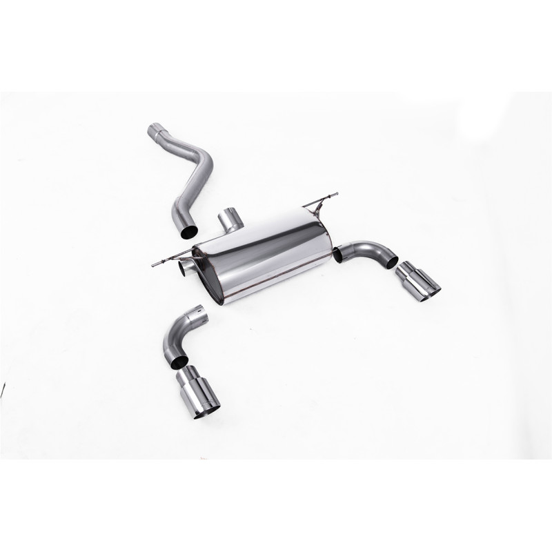 Silenziatore posteriore Milltek BMW Serie 1 F20-F21 M135i 3.0 Turbo 2012-2016 - Omologato ECE - silenziatore post. - terminali G