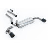 FAP-Back Milltek BMW 1er F40 128ti 2.0 245-265 PS 2021-2024 mit FAP - ohne Resonator - Dual-Jet-115-Endrohre Carbon