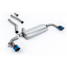 DPF Back Milltek BMW Serie 1 F40 128ti 2.0 245-265 CV 2021-2024 con DPF - non risonato - terminali Dual GT115 Titanio blu
