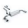 DPF Back Milltek BMW 1 Series F40 128ti 2.0 245-265hp 2021-2024 with DPF, Non-Resonated, Dual GT115 Titanium Tips