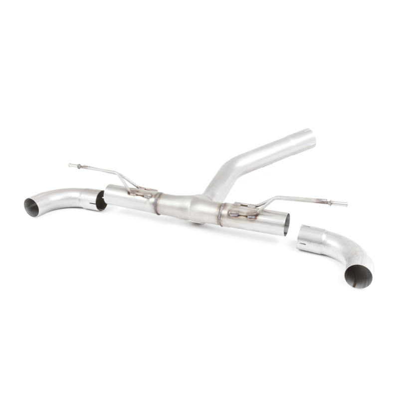 Ricambio silenziatore Milltek BMW Serie 1 F20-F21 120i - 125i 2016-2019 - Bypass silenziatore post. - terminali GT90 Titanio bru