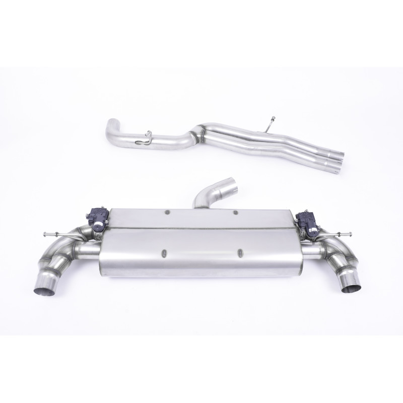 Scarico cat-back Milltek Audi TT 8S RS 2.5 TFSI 2016-2023 - non risonato - terminali Quad ovali Cerakote nero