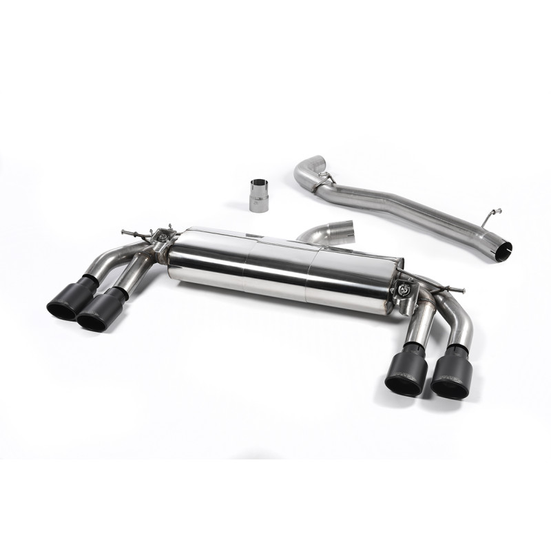 Catback Milltek Audi TT 8S TTS 2.0 TFSI 2015-2023 - non risonato - terminali Dual Ovali Cerakote Nero