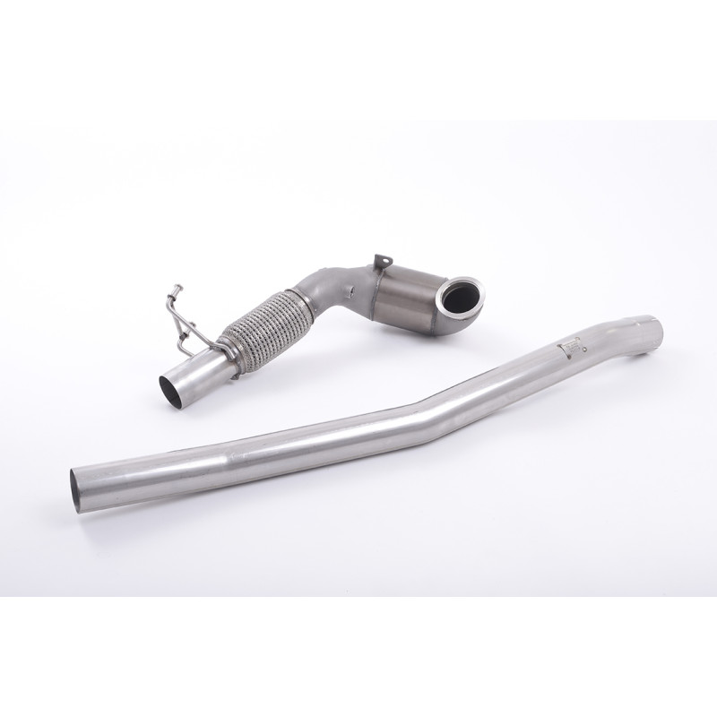 Downpipe Milltek Audi TT 8S TTS 2015-2018 - (Turboausgang geformt) mit HJS Sportkatalysator Hi-Flow 200 CPSI - für Milltek-Anlag