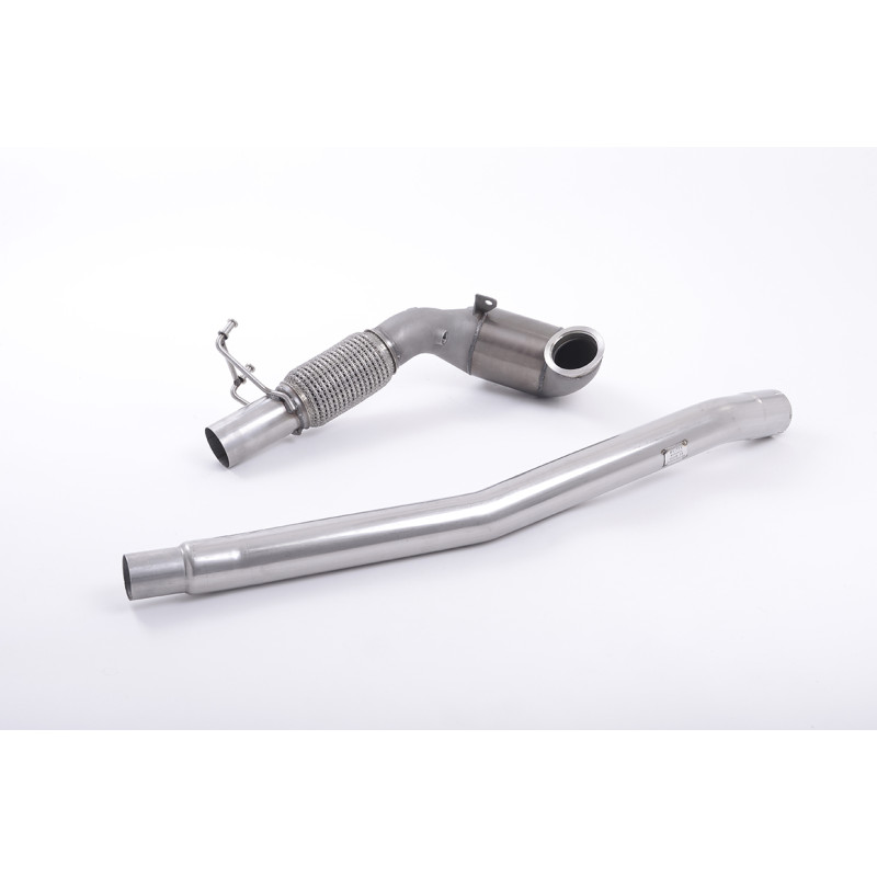 Downpipe Milltek Audi TT 8S TTS 2015-2018 - (Turboausgang geformt) mit HJS Sportkatalysator Hi-Flow 200 CPSI - für Originalanlag