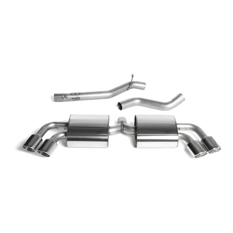 Catback Milltek Audi TT 8J TTS 2.0 TFSI 2008-2014 - non résonné - sorties Quad Polies