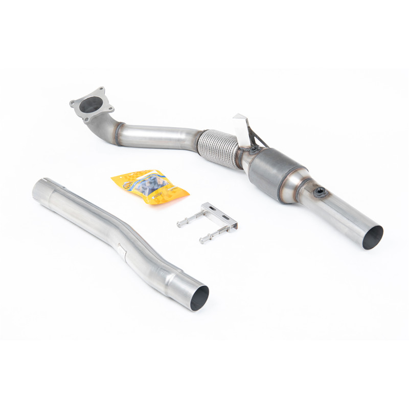 Downpipe (V1 / V2) Milltek Audi TT 8J TTS 2.0 TFSI 2008-2014 - (molded turbo outlet) with high-flow cat 200 CPSI