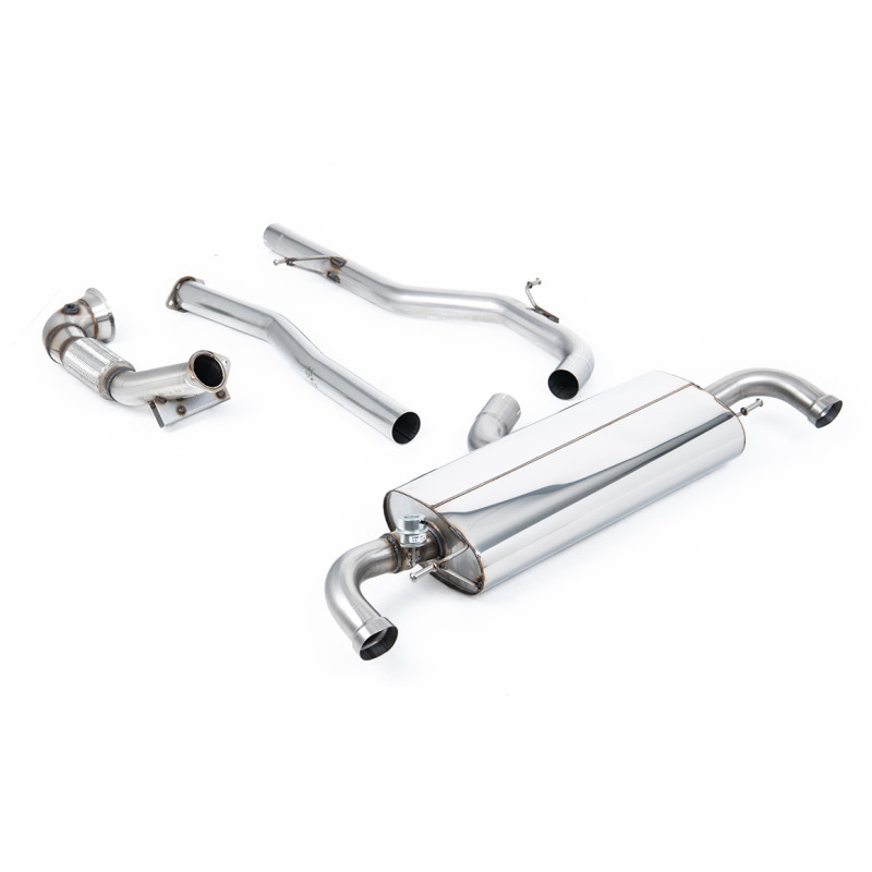 Full Race Exhaust Milltek Audi TT 8J RS 2.5 TFSI 2009-2014 - with 100mm Decat Downpipe - OEM tips