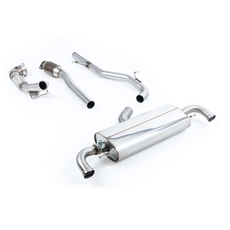 Línea completa Race Milltek Audi TT 8J RS 2.5 TFSI 2009-2014 - con downpipe de 100 mm y catalizador Hi-Flow - salidas OEM