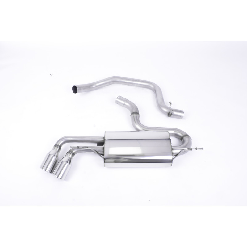 Catback Milltek Audi TT 8J 2.0 TFSI 2006-2011 - non risonato - terminali Twin Jet-90 lucidati