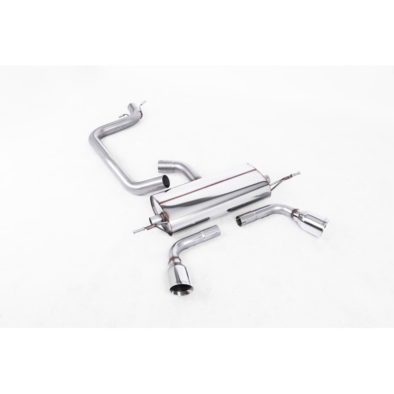 Catback Milltek Audi TT 8J 2.0 TFSI 2006-2011 - non résonné - sorties Dual GT100 Polies