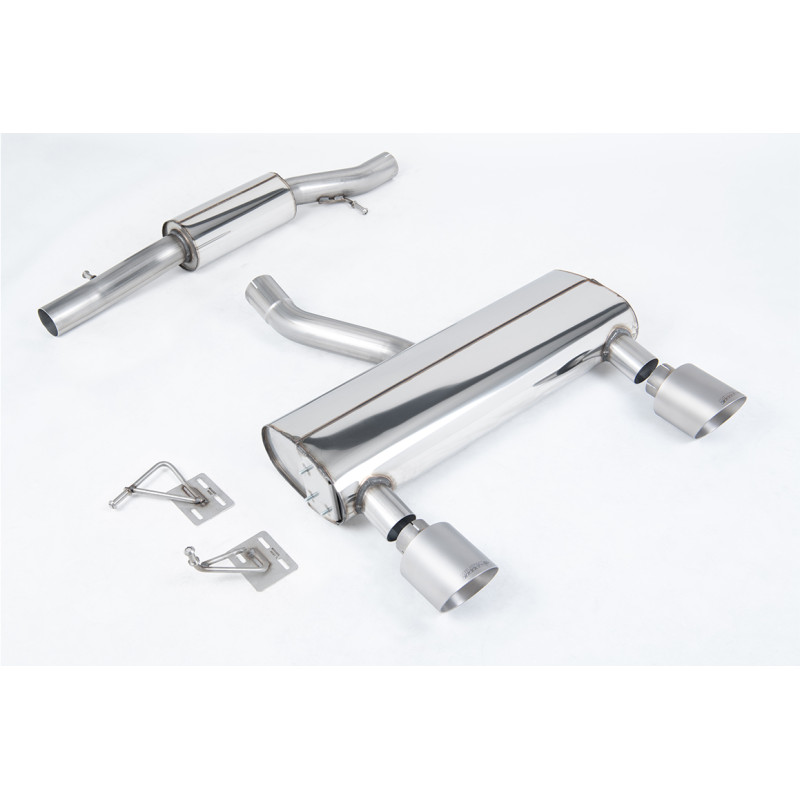 Catback Milltek Audi TT 8N 3.2 V6 2003-2006 - con resonador - colas duales GT115 titanio