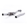 Downpipe Turbo (V1 / V2) Milltek Audi TT 8J 2.0 TFSI 2006-2011 - (uscita turbo fusa) con catalizzatore sportivo HJS Hi-Flow 200 