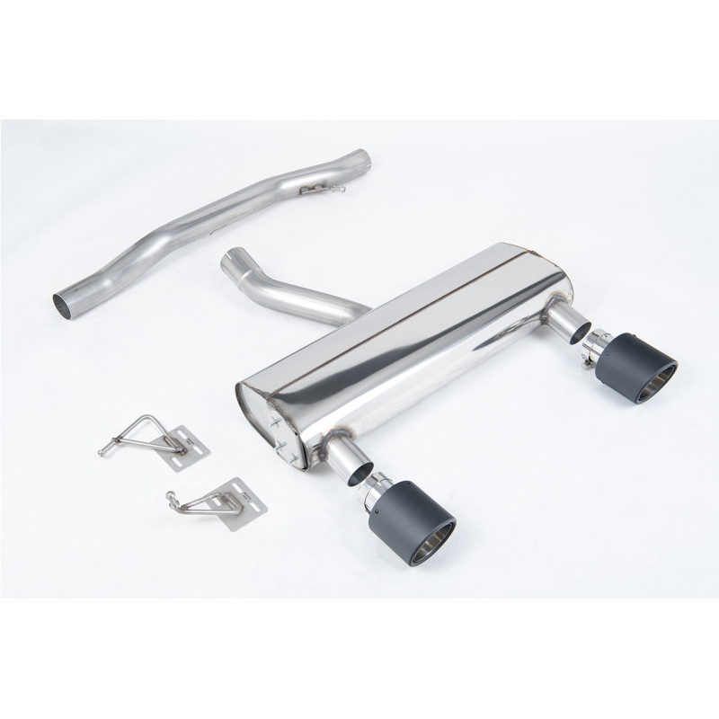 Catback Milltek Audi TT 8N 3.2 V6 2003-2006 - non résonné - sorties Dual Jet-115 Carbone
