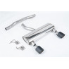 Cat-Back Milltek Audi TT 8N 3.2 V6 2003-2006, Non-Resonated, Dual Jet-115 Carbon Tips