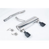 Catback Milltek Audi TT 8N 3.2 V6 2003-2006 - non résonné - sorties Dual GT115 Cerakote Noir