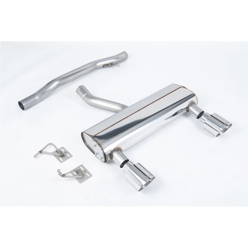 Catback Milltek Audi TT 8N 3.2 V6 2003-2006 - non résonné - sorties Dual GT115 Polies