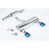 Cat-Back-Anlage Milltek Audi TT 8N 3.2 V6 2003-2006, resoniert, Dual GT115 Endrohre Titan blau angelaufen