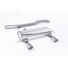 Catback Race 76.2 Milltek Audi TT 8N 1.8T 180-225CV 1998-2006 - non risonato - terminali Dual GT100 Titanio