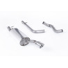 Cat-Back-Anlage Milltek Audi TT 8N 1.8T 150-180 PS 1998-2006 - ohne Resonator