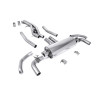 Catback Milltek Audi SQ7, SQ8 - Ligne après silencieux primaires origine avec partie centrale Active - sorties OEM