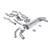 Catback Milltek Audi SQ7 2021-2025, SQ8 2020-2025 - Sans silencieux primaires et avec partie centrale Active - sorties OEM